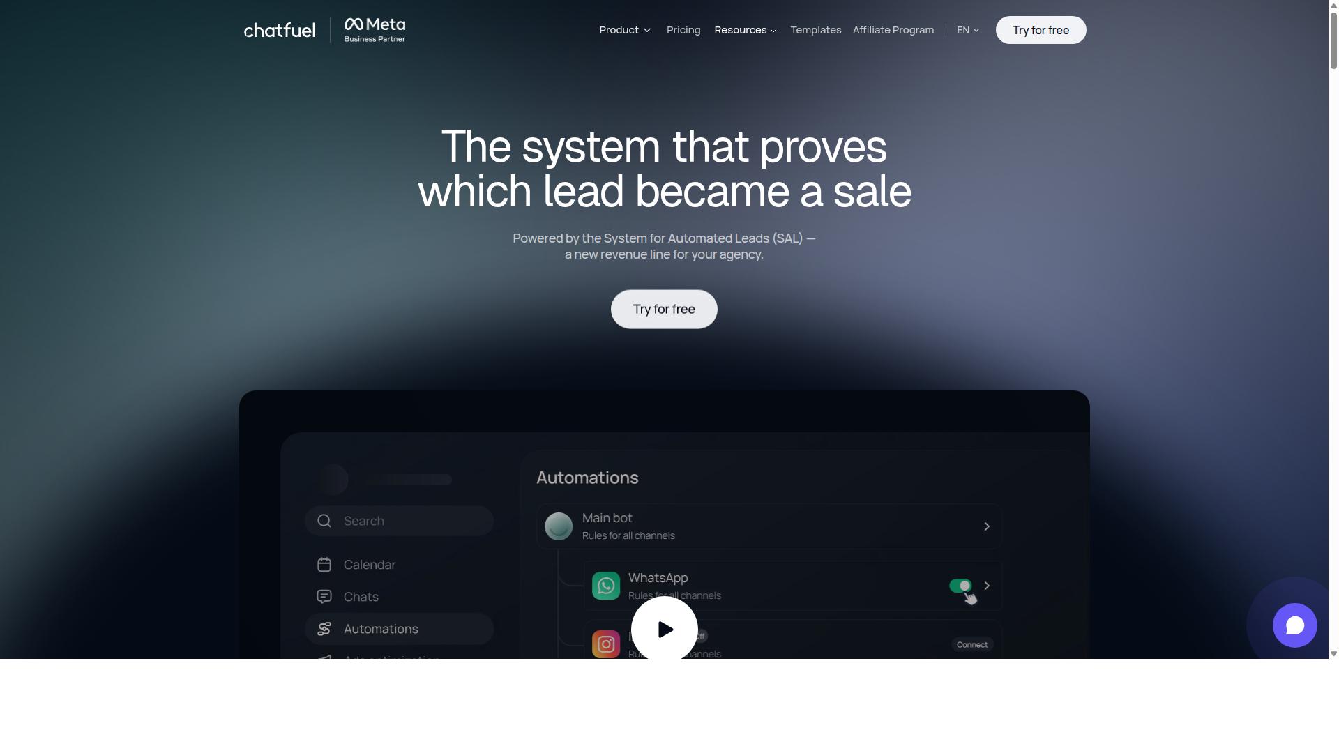 Chatfuel website